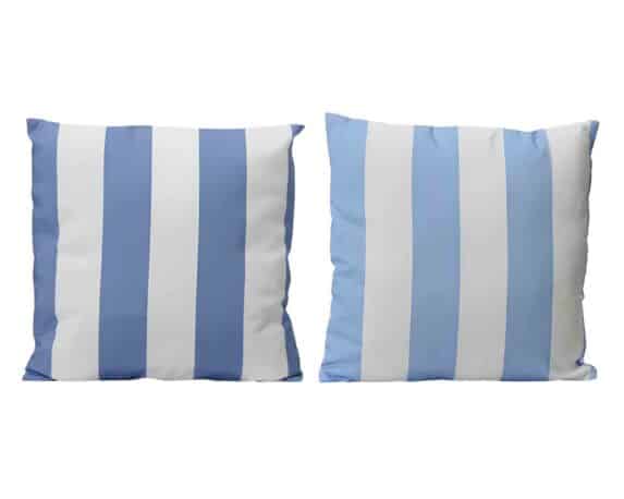 Cuscino Quadrato per Esterno a Righe Assortito 45x45x4cm in Poliestere – Kaemingk