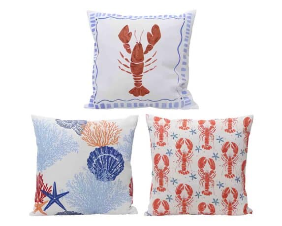 Cuscino Quadrato per Esterno Fantasia Marina Assortito 45x45x3cm in Poliestere – Kaemingk