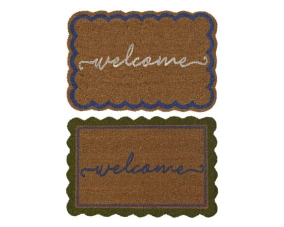 Zerbino Welcome Rettangolare Assortito 40x60x1,5cm in Fibra di Cocco – Kaemingk