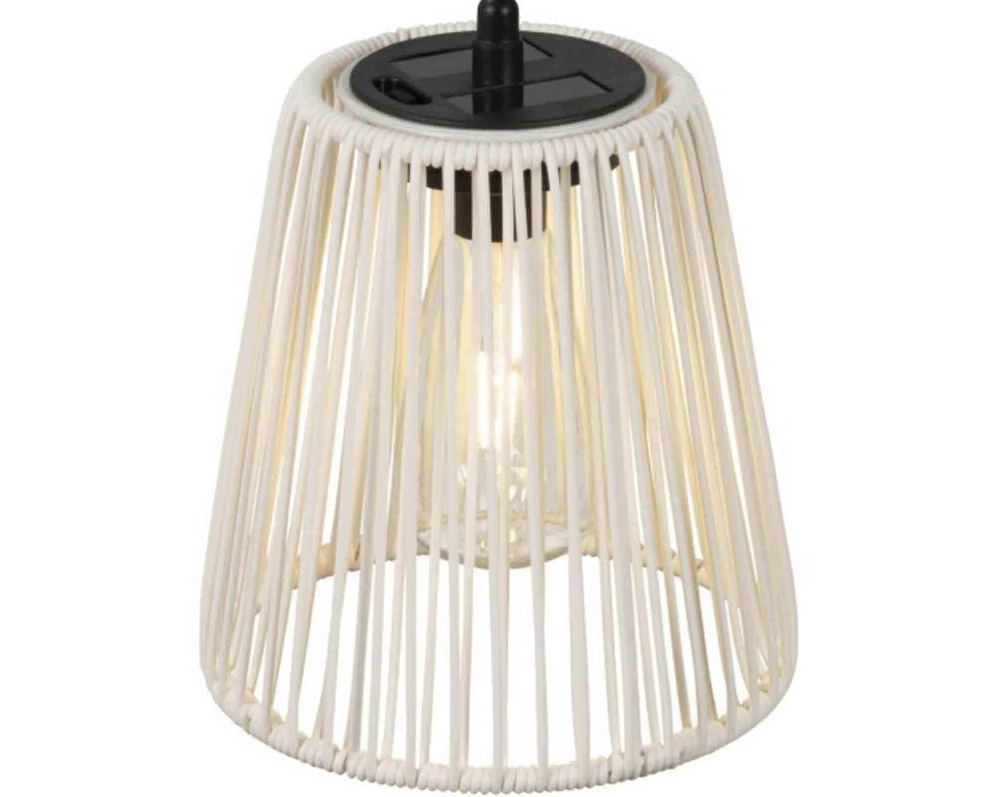 Lampada a Sospensione Bianco D17,5x58cm in Vimini - Kaemingk - immagine 2