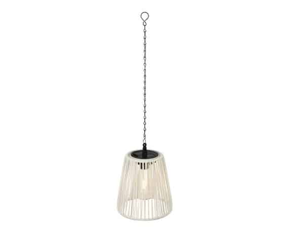 Lampada a Sospensione Bianco D17,5x58cm in Vimini – Kaemingk