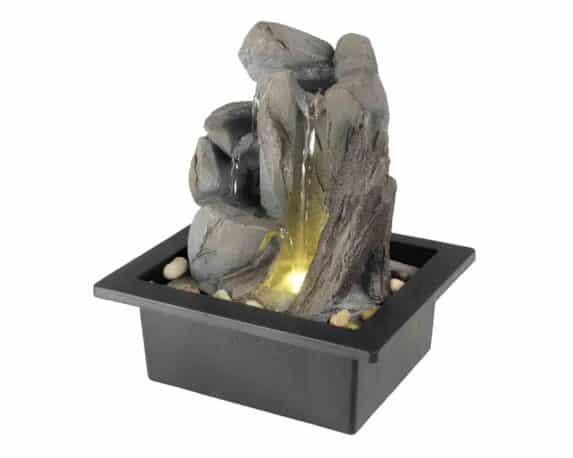 Fontana a Roccia Decorativa 19×21,5x24cm in Resina – Kaemingk