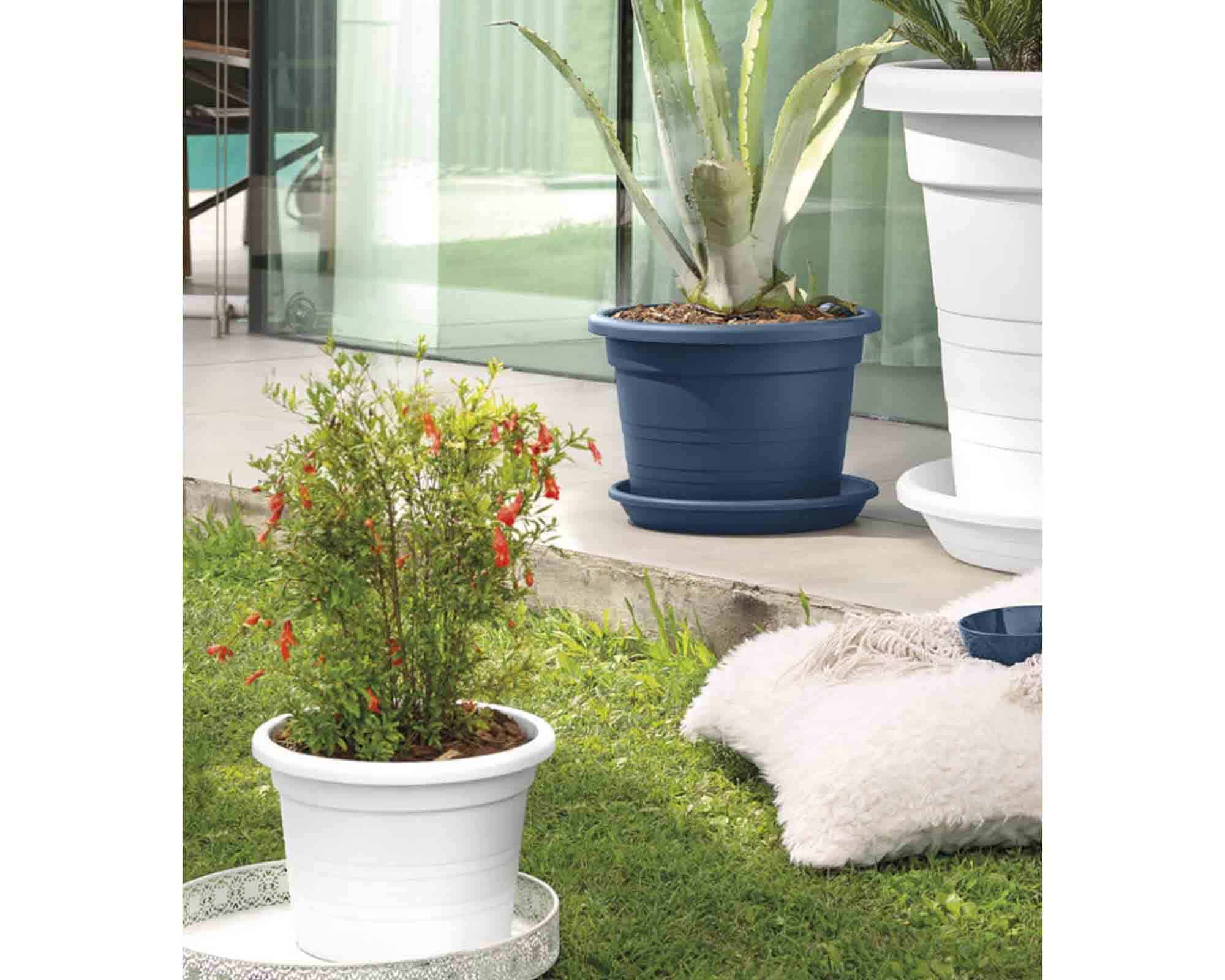 Vaso Cilindro Terracotta D80cm in Plastica - Veca - immagine 6