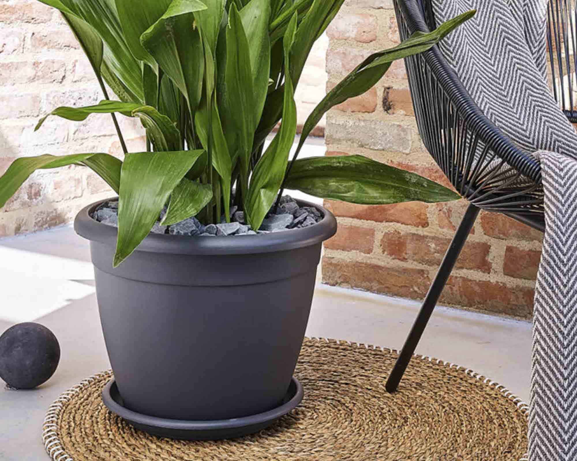 Vaso Naxos Bronzo D60cm in Plastica - Veca - immagine 5