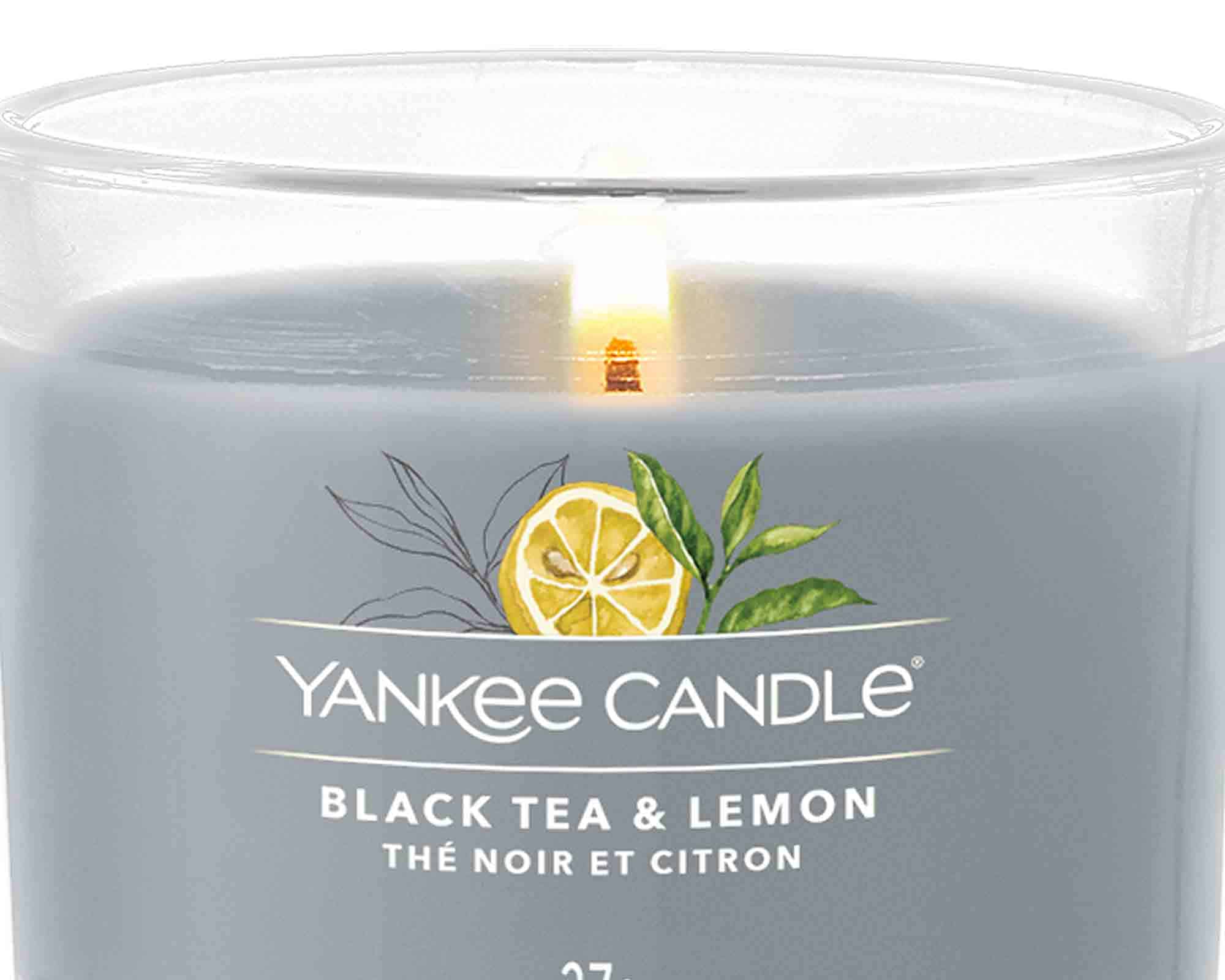 Candela Votiva Singola Black Tea & Lemon - Yankee Candle - immagine 3