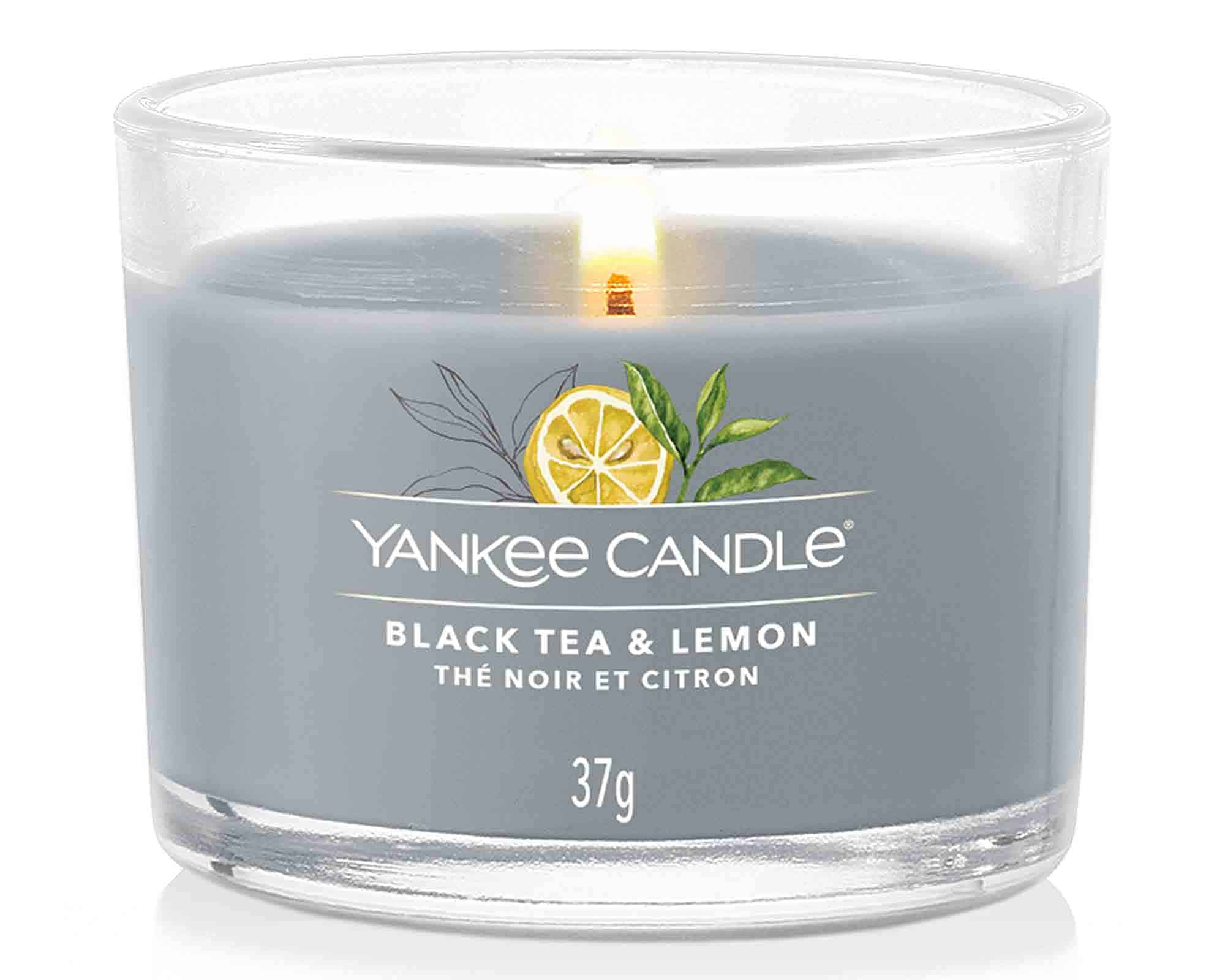 Candela Votiva Singola Black Tea & Lemon - Yankee Candle - immagine 2