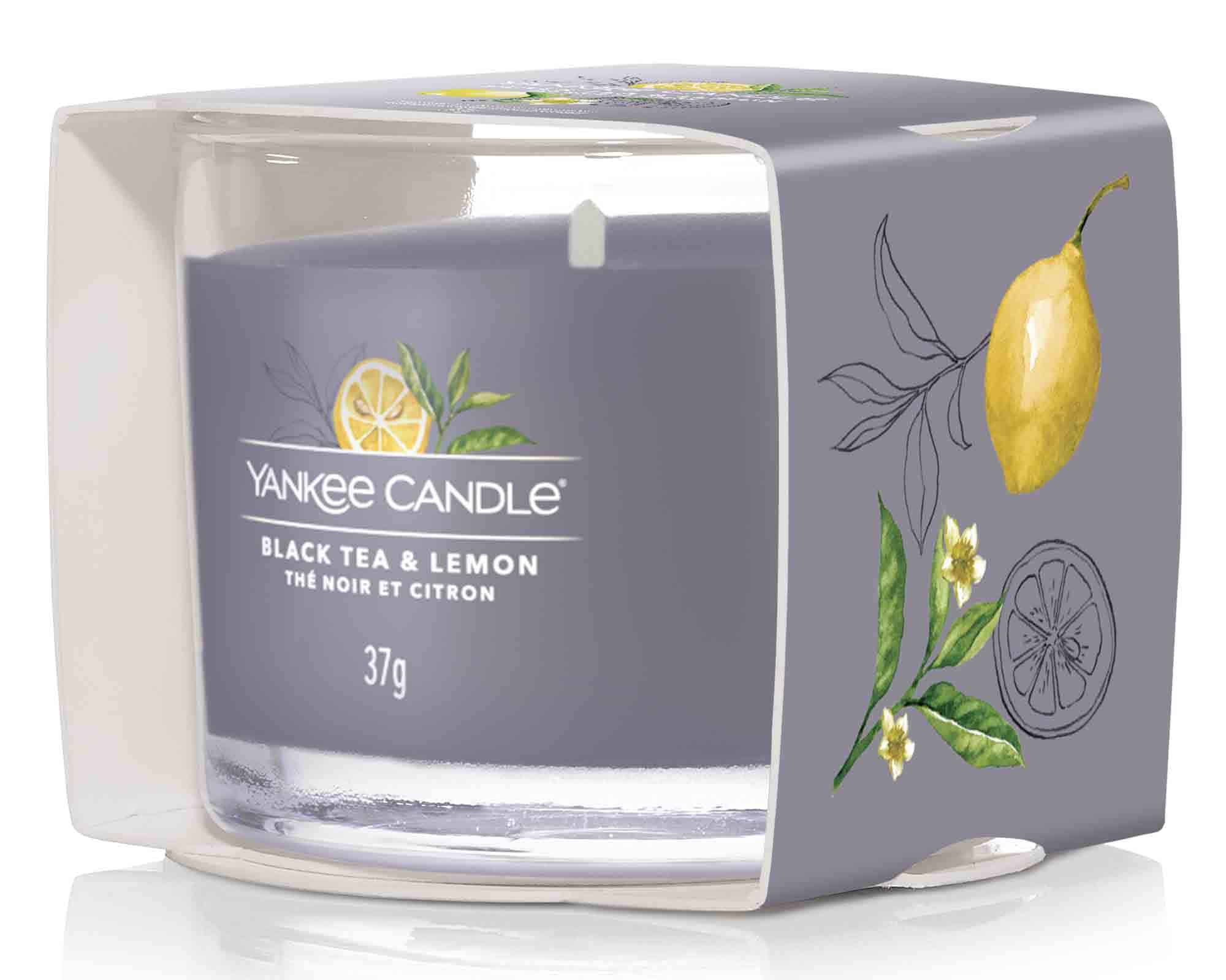 Candela Votiva Singola Black Tea & Lemon - Yankee Candle