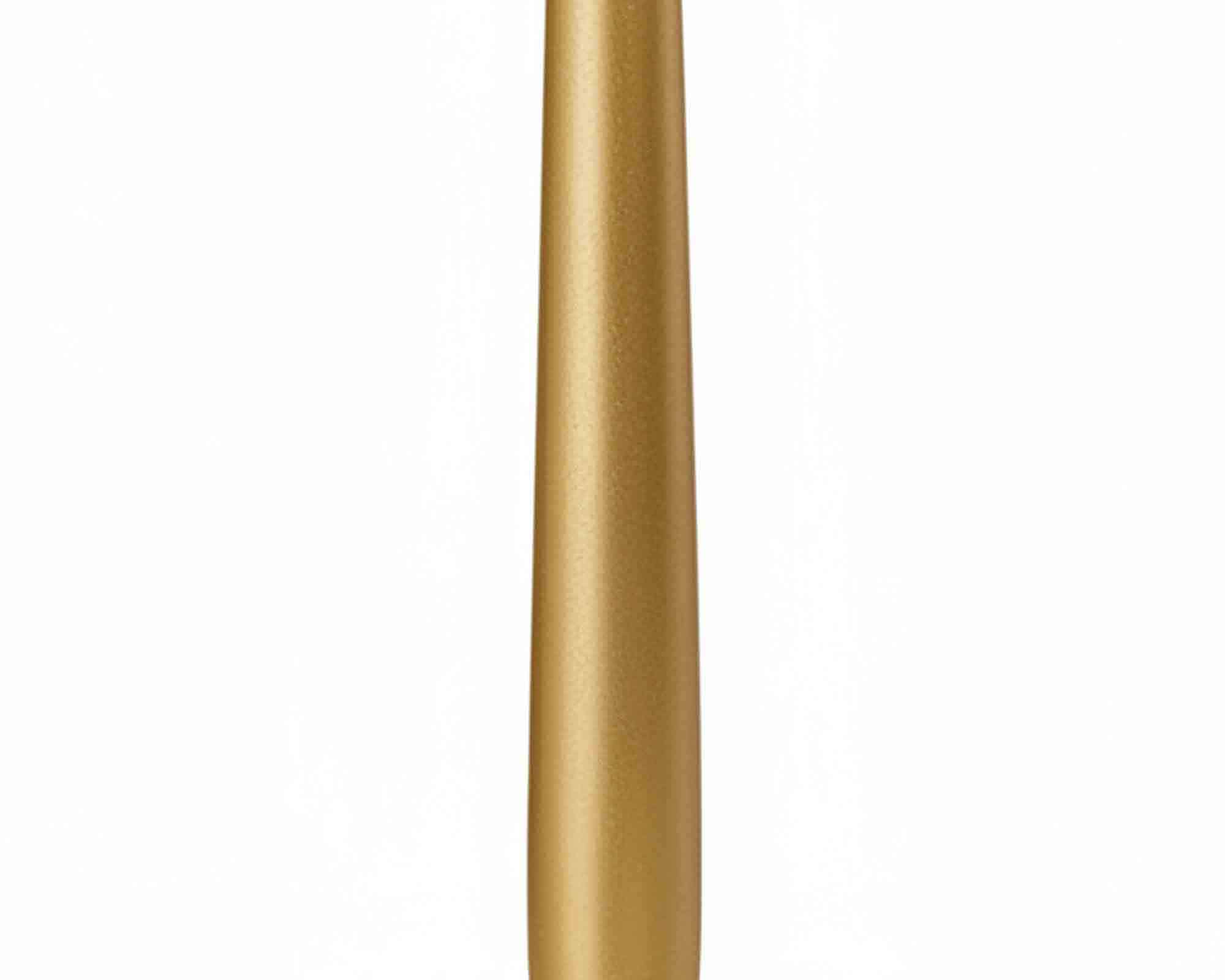 Candela Conica Laccata con Cellofan Oro D2,5x25cm in Cera - Wiedemann - immagine 2