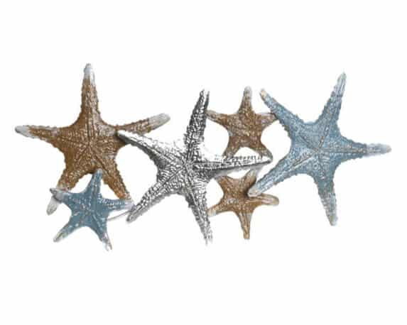 Decorazione per Pareti Stelle Marine 28x11x41cm in Metallo – Item