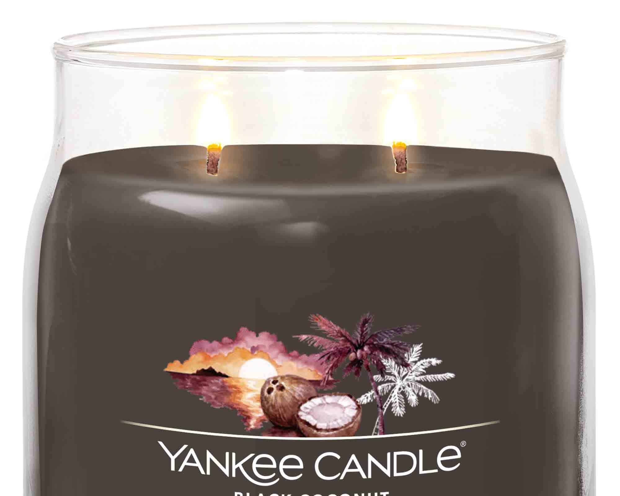 Giara Candela Media Classic Black Coconut - Yankee Candle - immagine 3