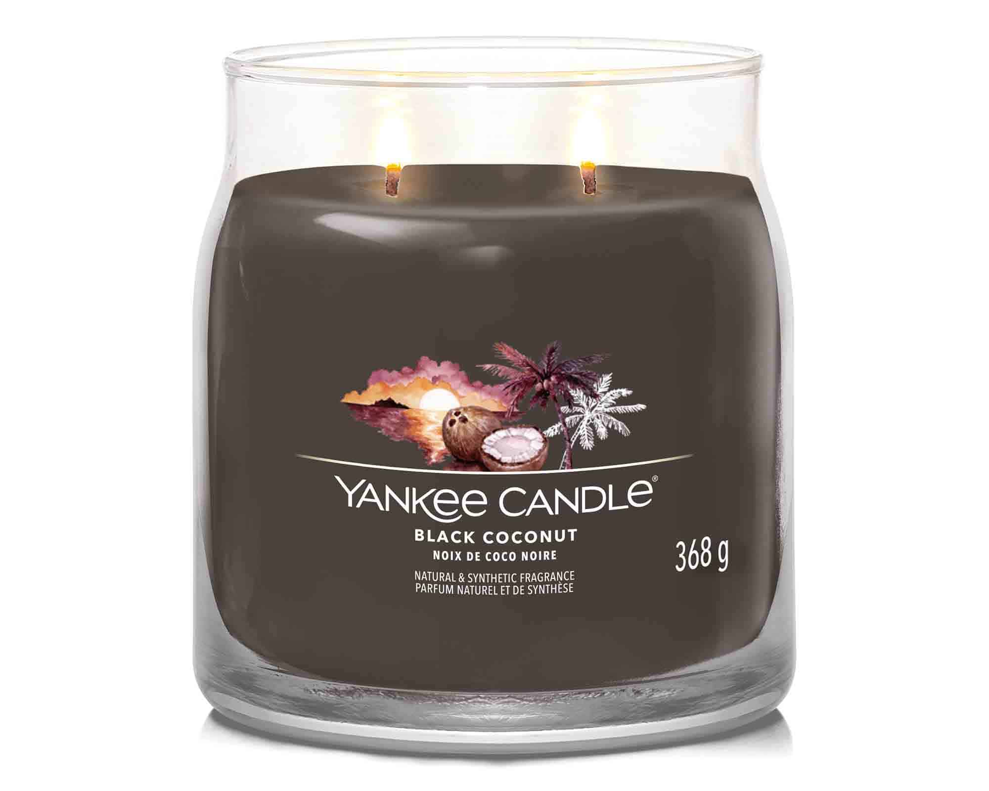 Giara Candela Media Classic Black Coconut - Yankee Candle - immagine 2