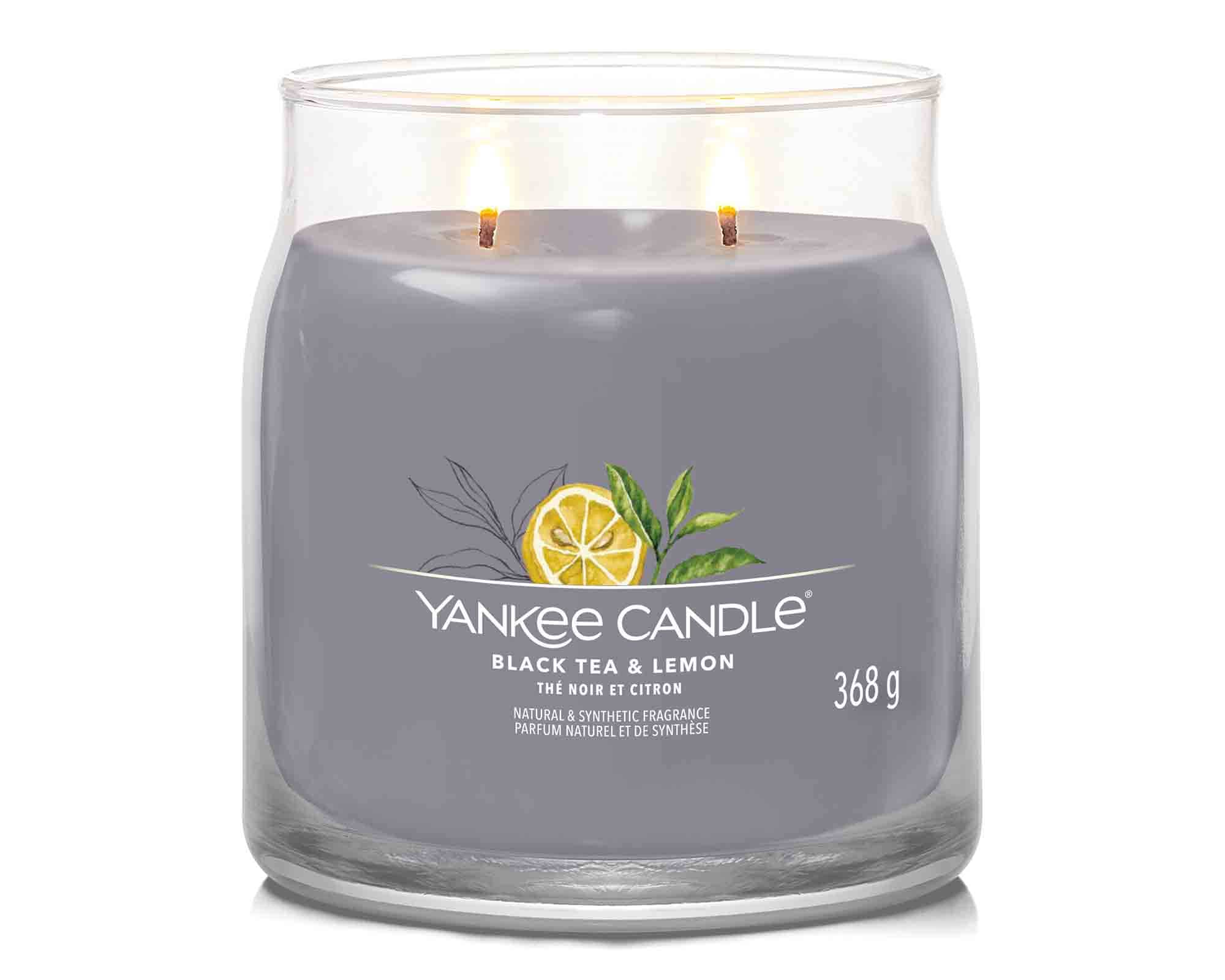 Giara Candela Media Black Tea & Lemon - Yankee Candle - immagine 2