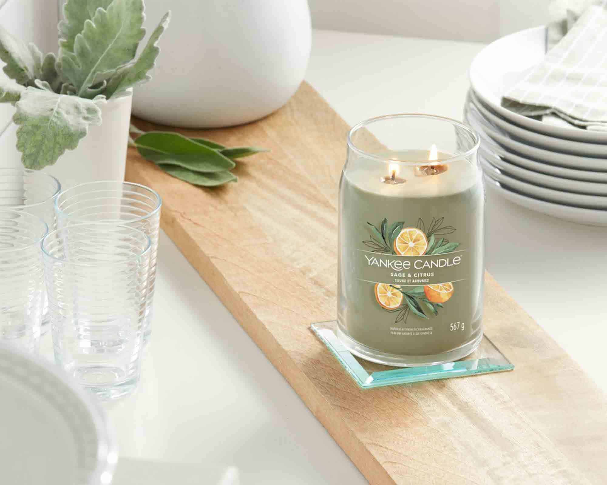 Candela Giara Grande Sage & Citrus - Yankee Candle - immagine 6