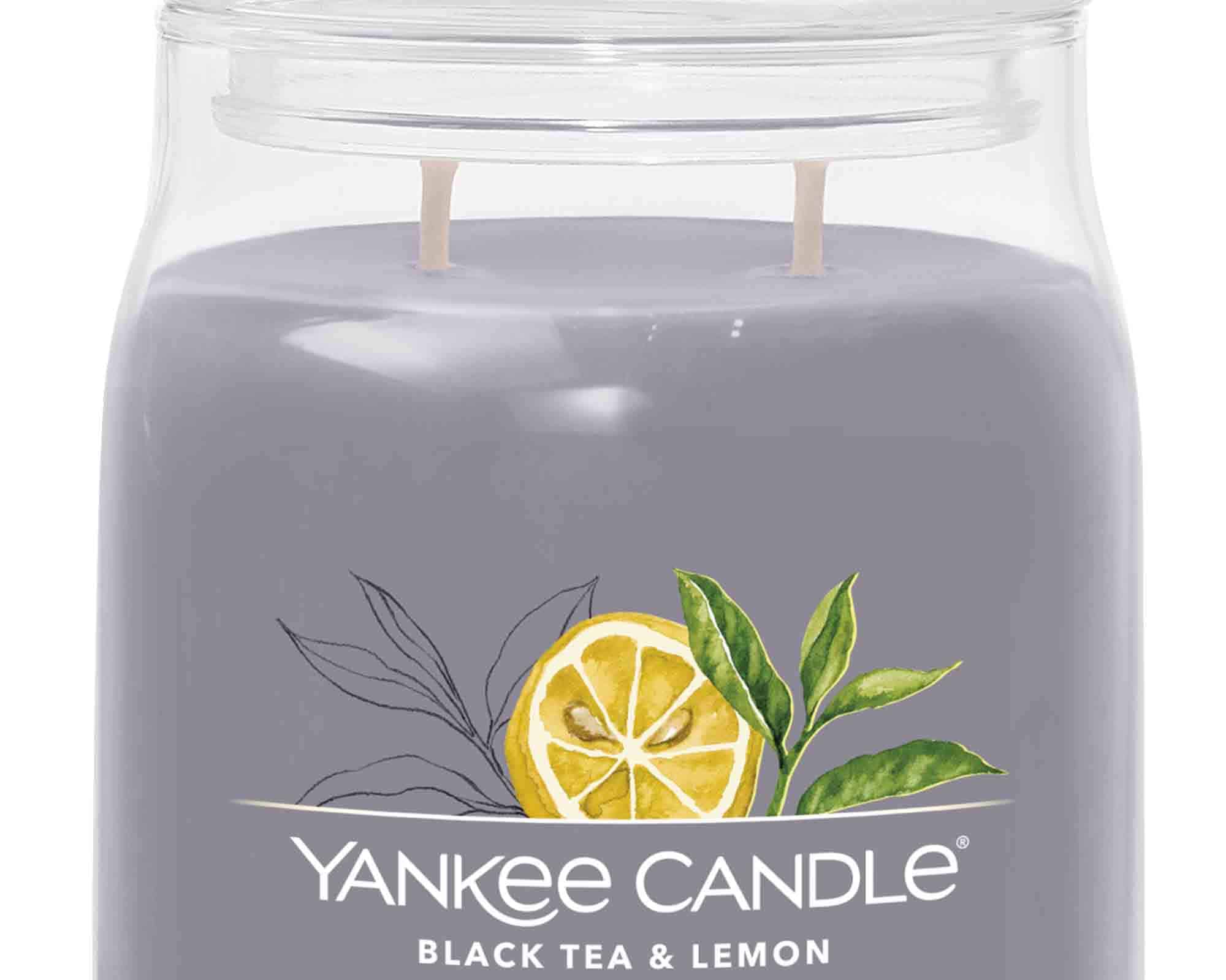 Candela Giara Grande Black Tea & Lemon - Yankee Candle - immagine 2