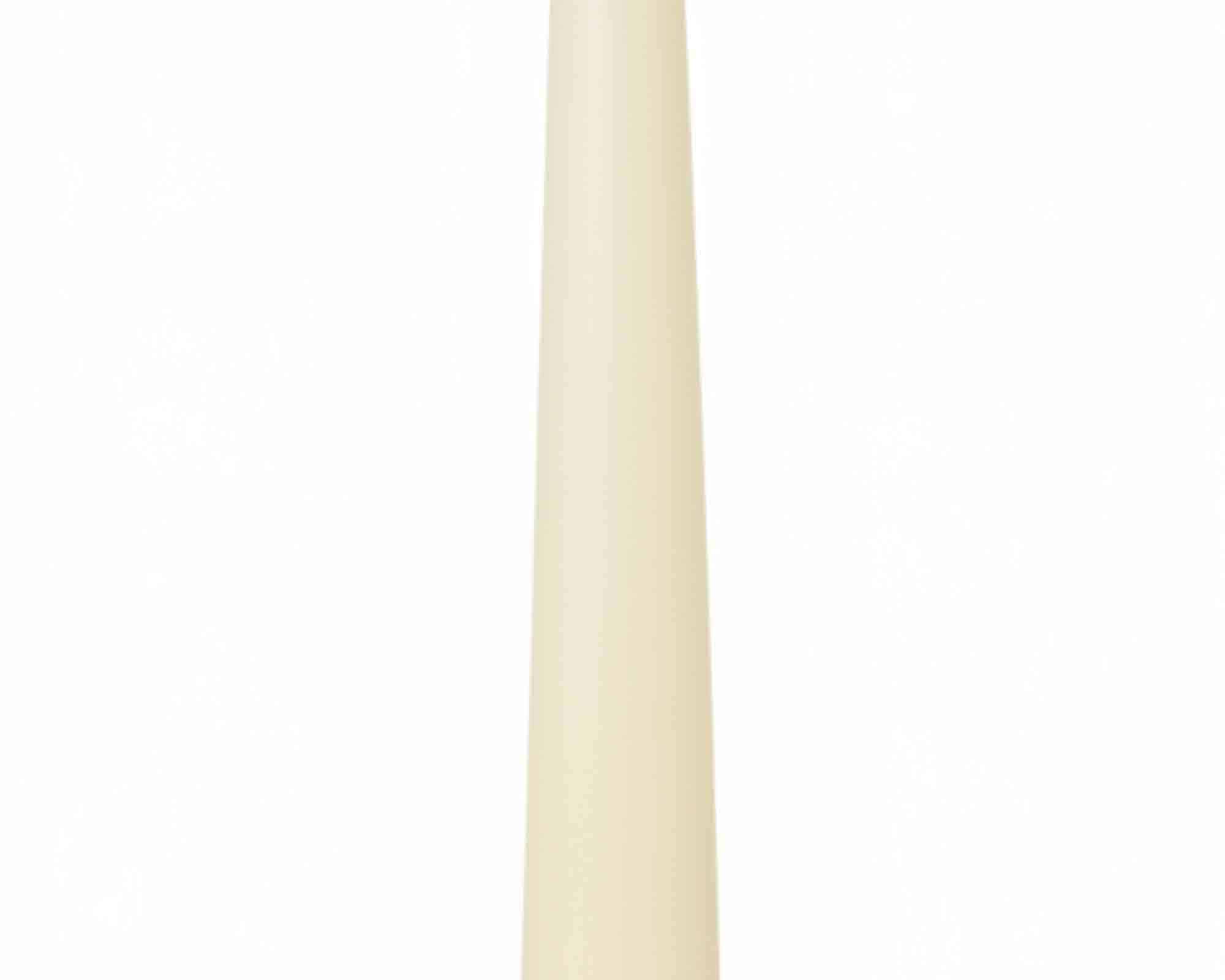 Candela Conica con Cellofan Avorio D2,5x25cm in Cera - Wiedemann - immagine 2