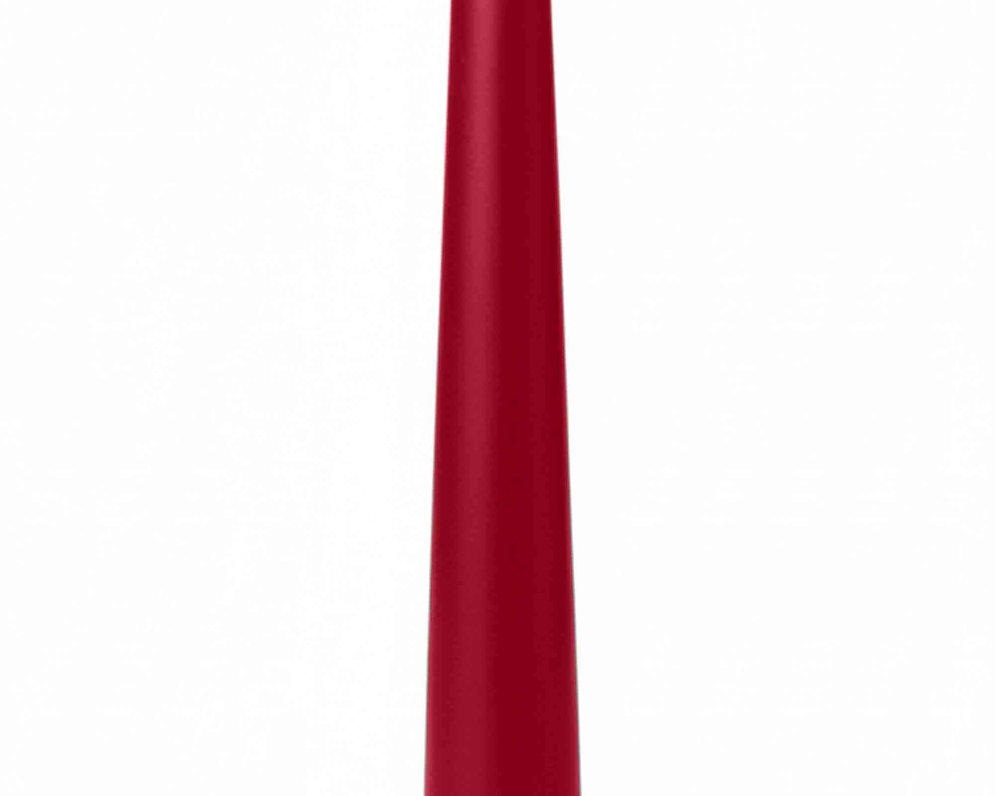 Candela Conica con Cellofan Bordeaux D2,5x25cm in Cera - Wiedemann - immagine 2