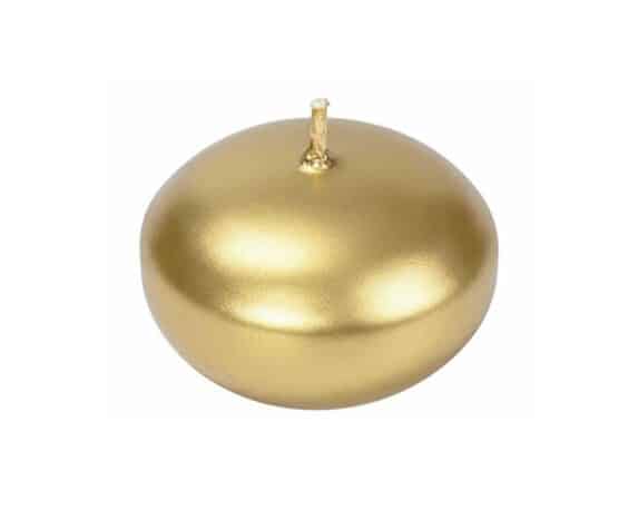 Candela Galleggiante a Immersione Oro D4,5×4,5cm in Cera – Wiedemann