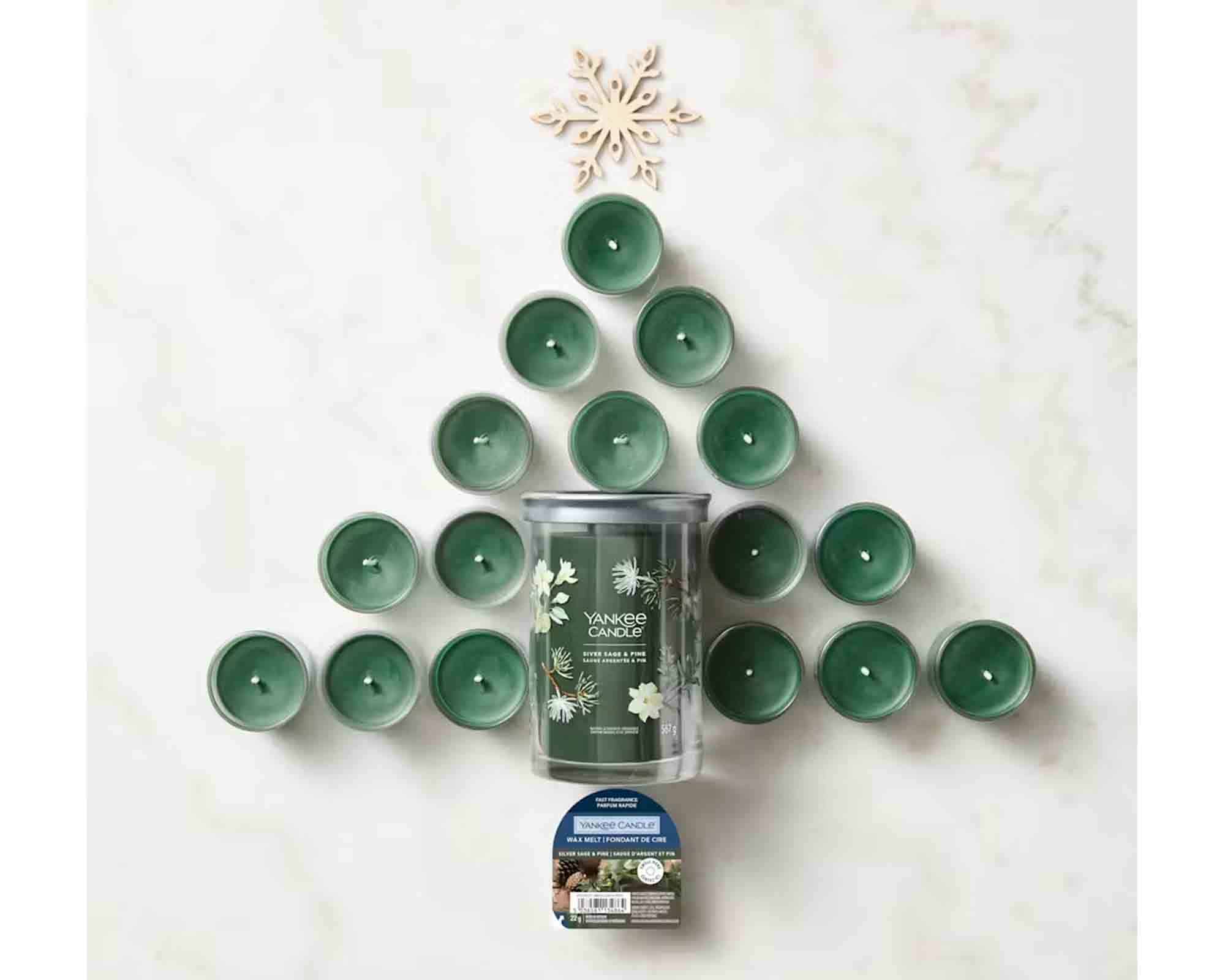 Candela Votiva Silver Sage & Pine - Yankee Candle - immagine 3