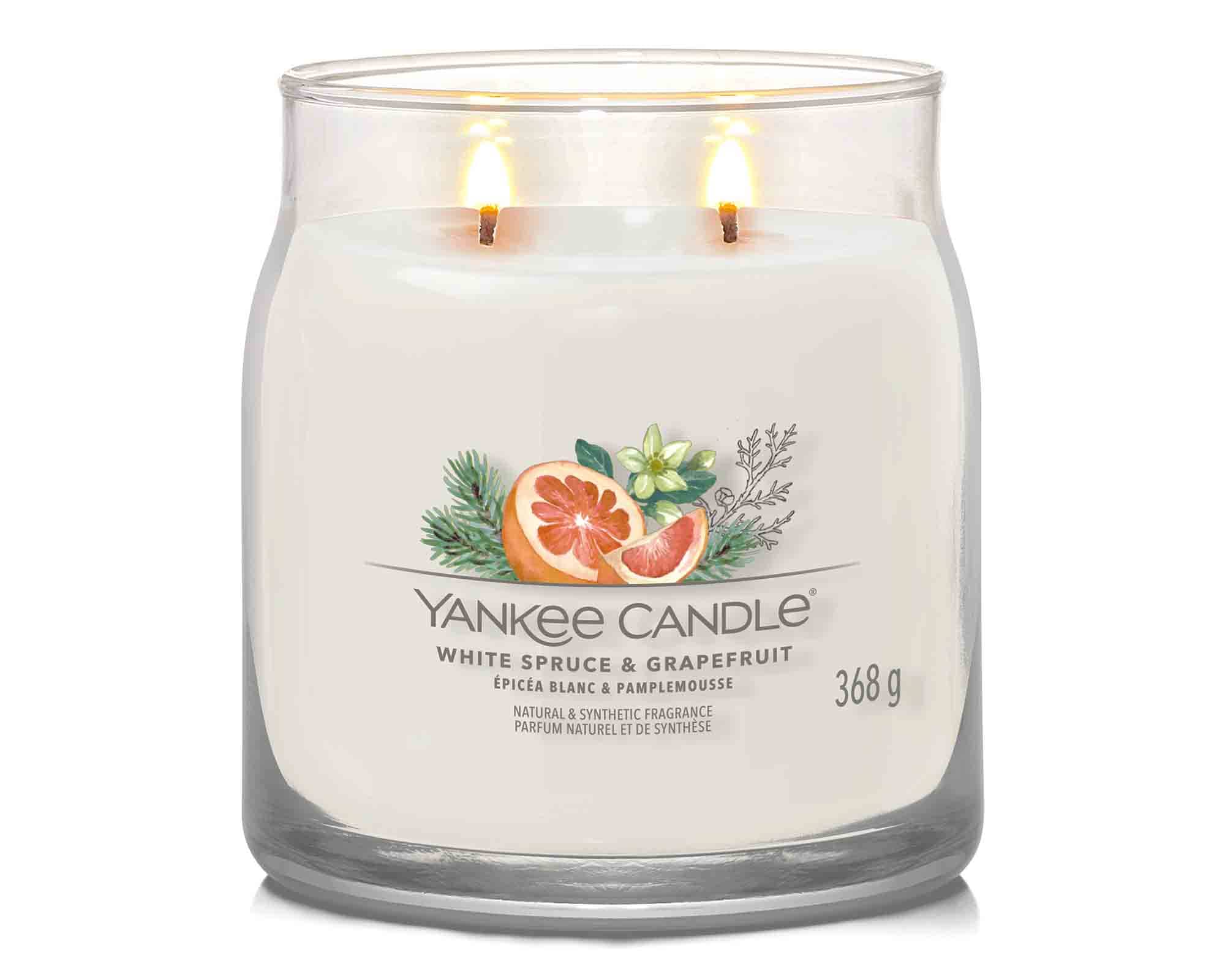 Giara Candela Media White Spruce & Grapefruit - Yankee Candle - immagine 2