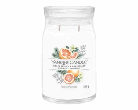 Candela Giara Grande White Spruce & Grapefruit – Yankee Candle