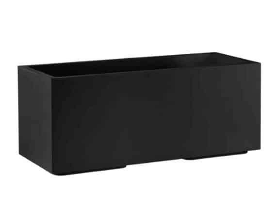 Fioriera Matheria Nero 80cm in Plastica – Veca