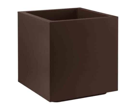 vaso Cubo Matheria Bronzo 40cm in Plastica – Veca