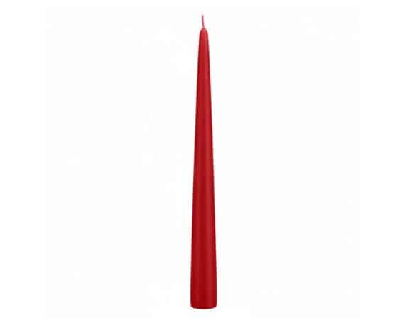 Candela Conica con Cellofan Rosso D2,5x25cm in Cera – Wiedemann
