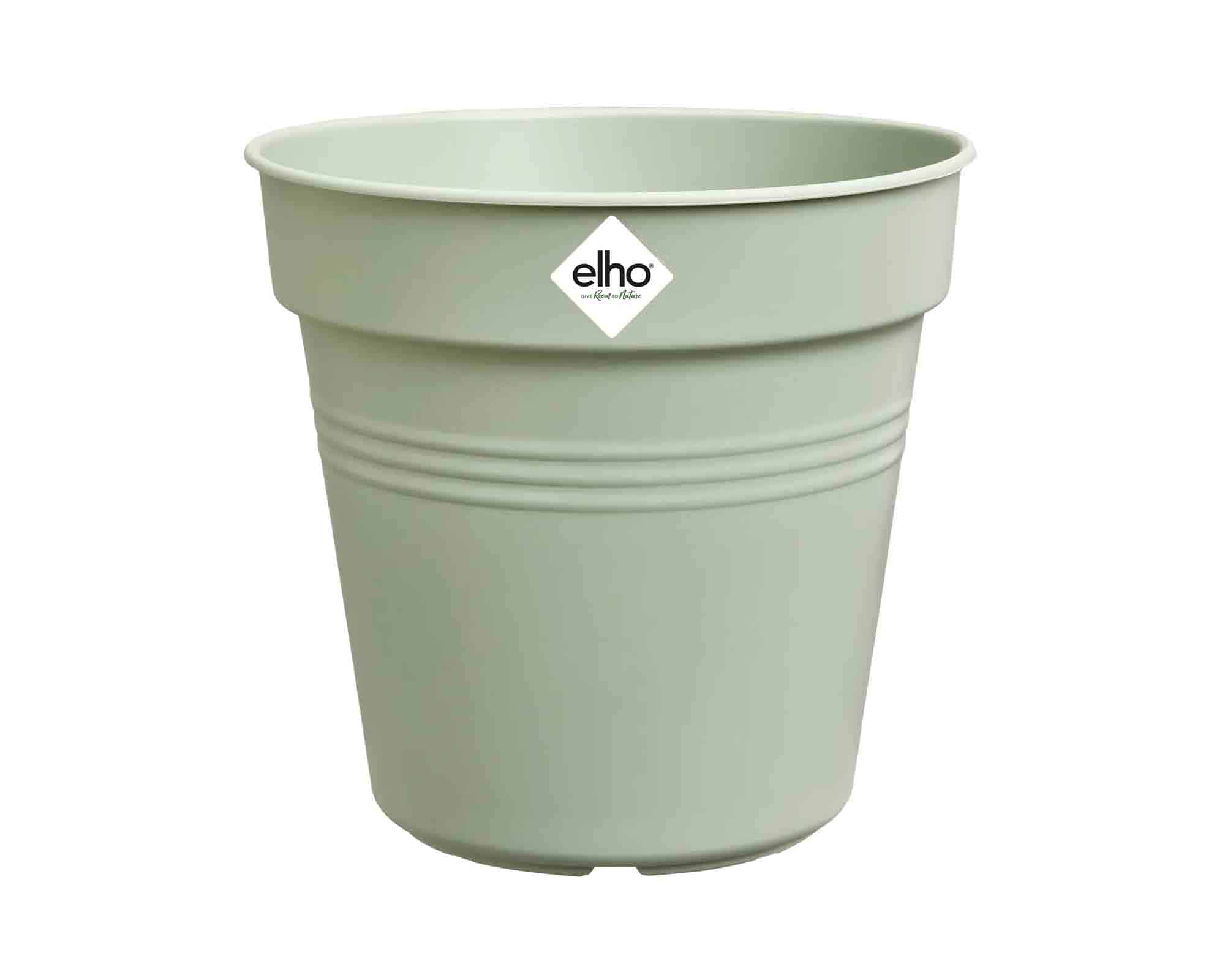 Vaso Green Basics Verde Pietra D19x17cm in Plastica Riciclata - Elho - immagine 2
