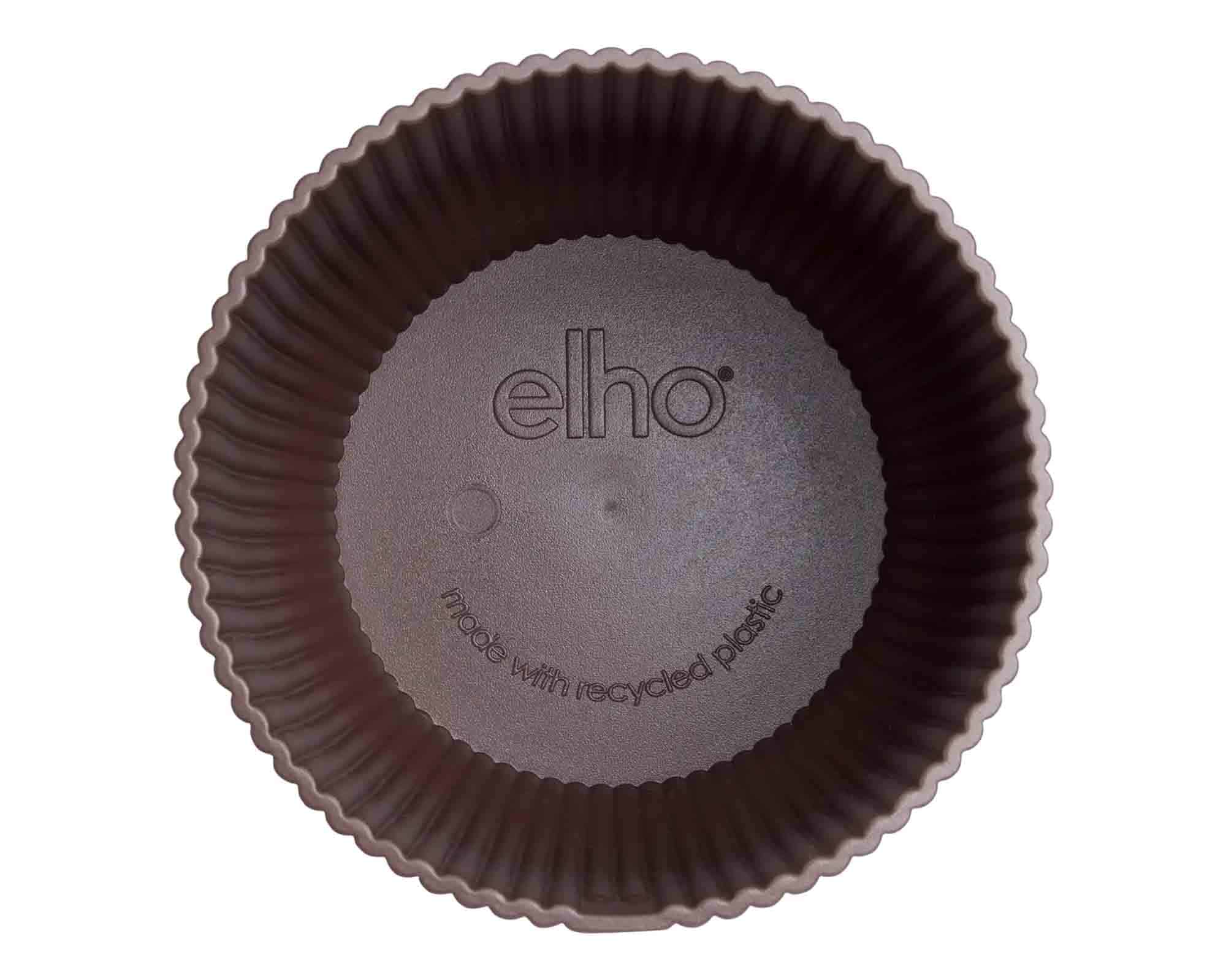 Cachepot Tondo Winery Rosso Bordeaux D22x20cm in Plastica Riciclato - Elho - immagine 3