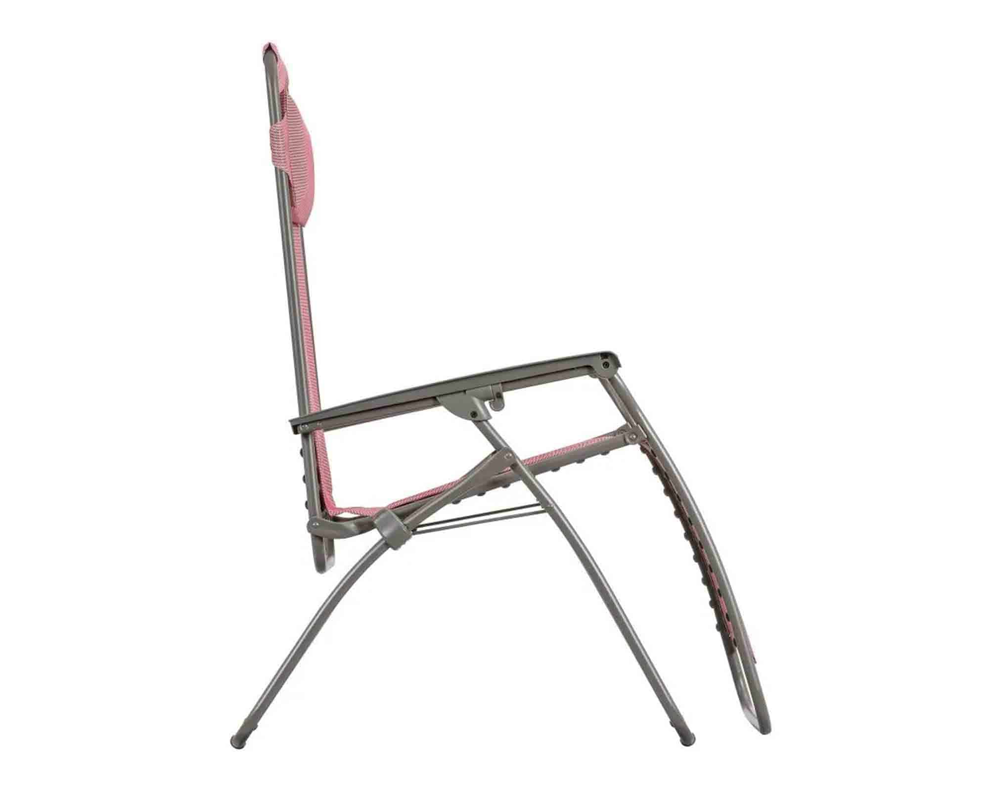 Poltrona Reclinabile Relax Gravità Zero RClip Rossa Cerisier in Acciaio e Poliestere - laFuma - immagine 3