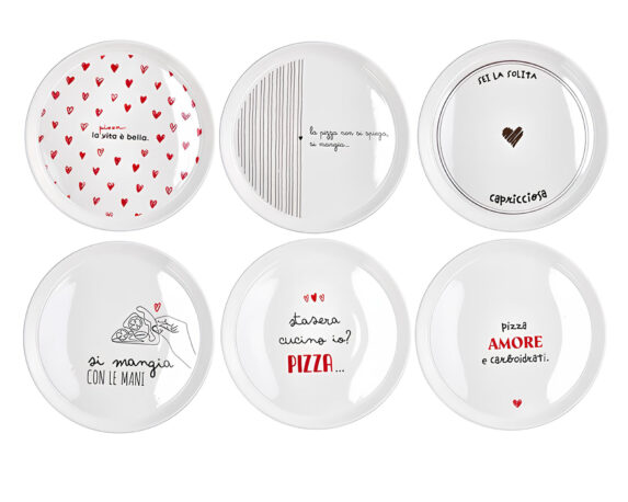 Piatto per la Pizza Assortito D33cm in Ceramica