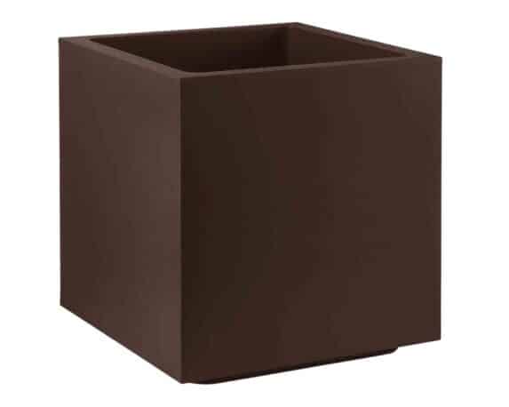 vaso Cubo Matheria Bronzo 50cm in Plastica – Veca