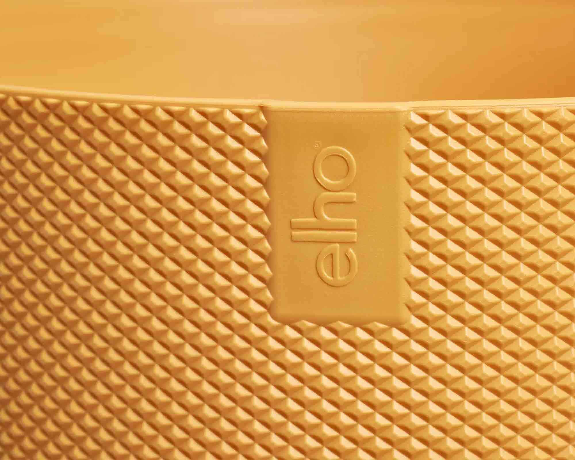 Cachepot Tondo Jazz Giallo Ambra D19x18cm in Plastica Riciclato - Elho - immagine 5