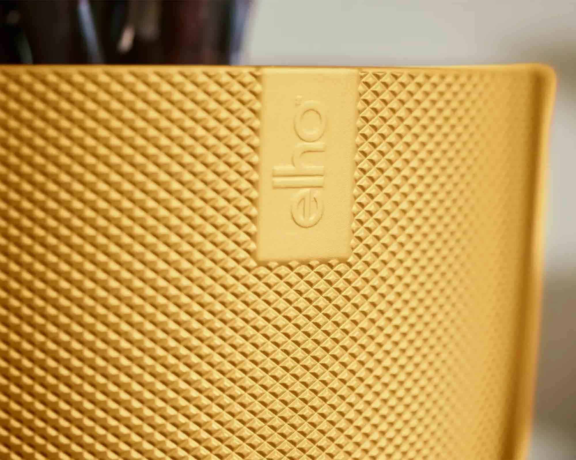 Cachepot Tondo Jazz Giallo Ambra D19x18cm in Plastica Riciclato - Elho - immagine 7