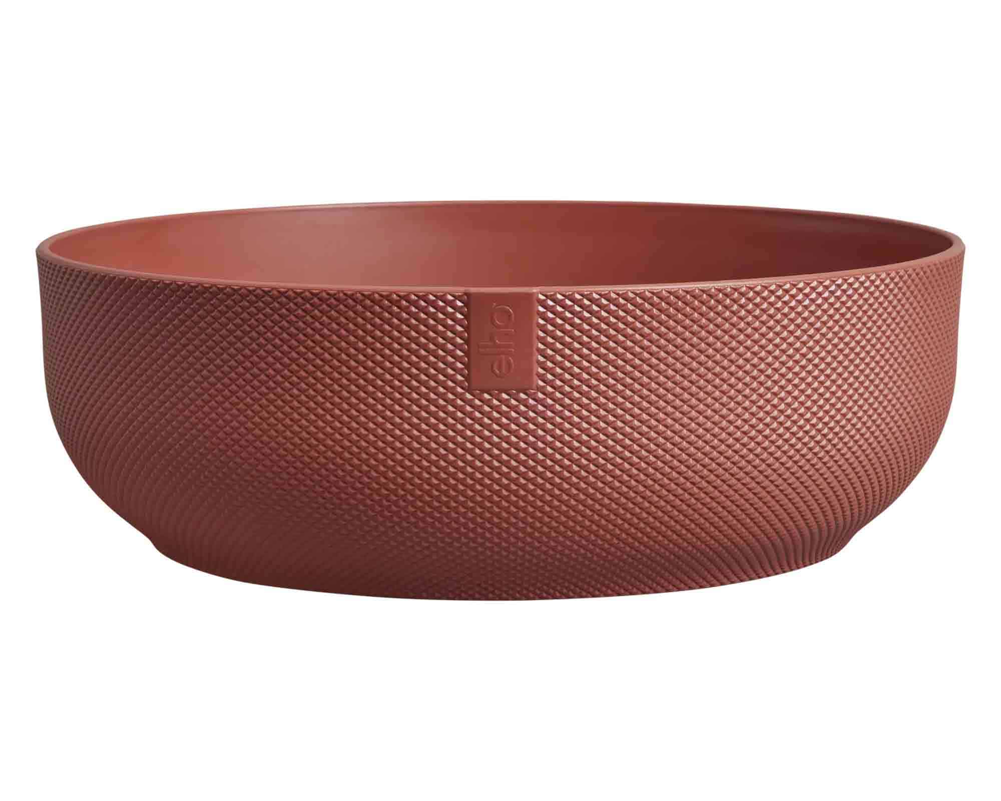 Cachepot Ciotola Jazz Rosso Bordeaux D28x9cm in Plastica Riciclato - Elho