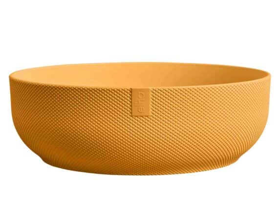 Cachepot Ciotola Jazz Mini Giallo Ambra D28x10cm in Plastica Riciclato – Elho