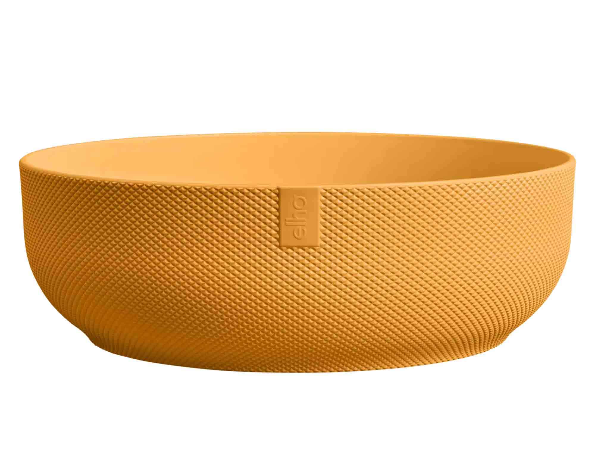 Cachepot Ciotola Jazz Mini Giallo Ambra D28x10cm in Plastica Riciclato - Elho
