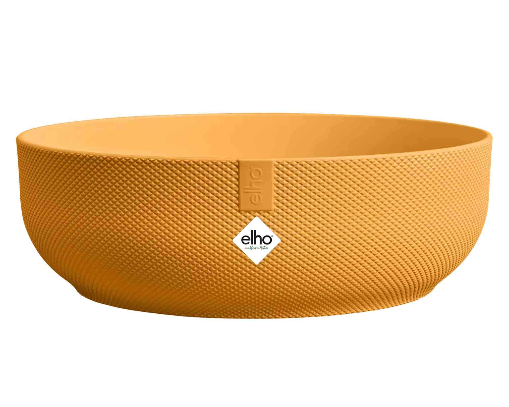 Cachepot Ciotola Jazz Mini Giallo Ambra D28x10cm in Plastica Riciclato - Elho - immagine 2