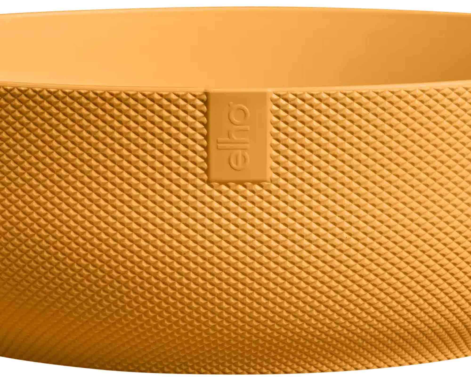 Cachepot Ciotola Jazz Mini Giallo Ambra D28x10cm in Plastica Riciclato - Elho - immagine 5