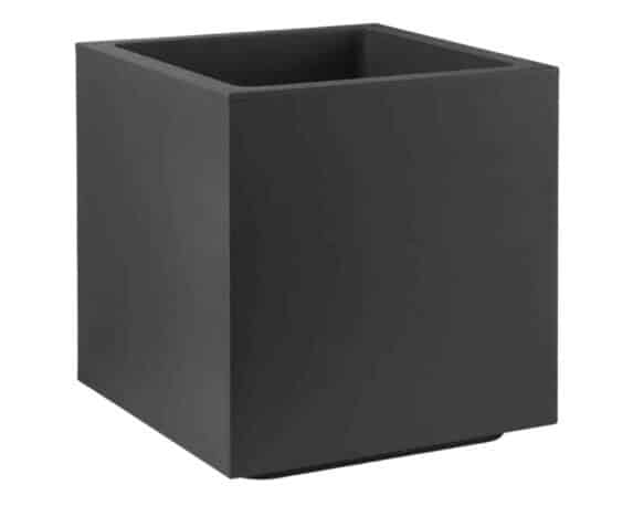 vaso Cubo Matheria Antracite 50cm in Plastica – Veca