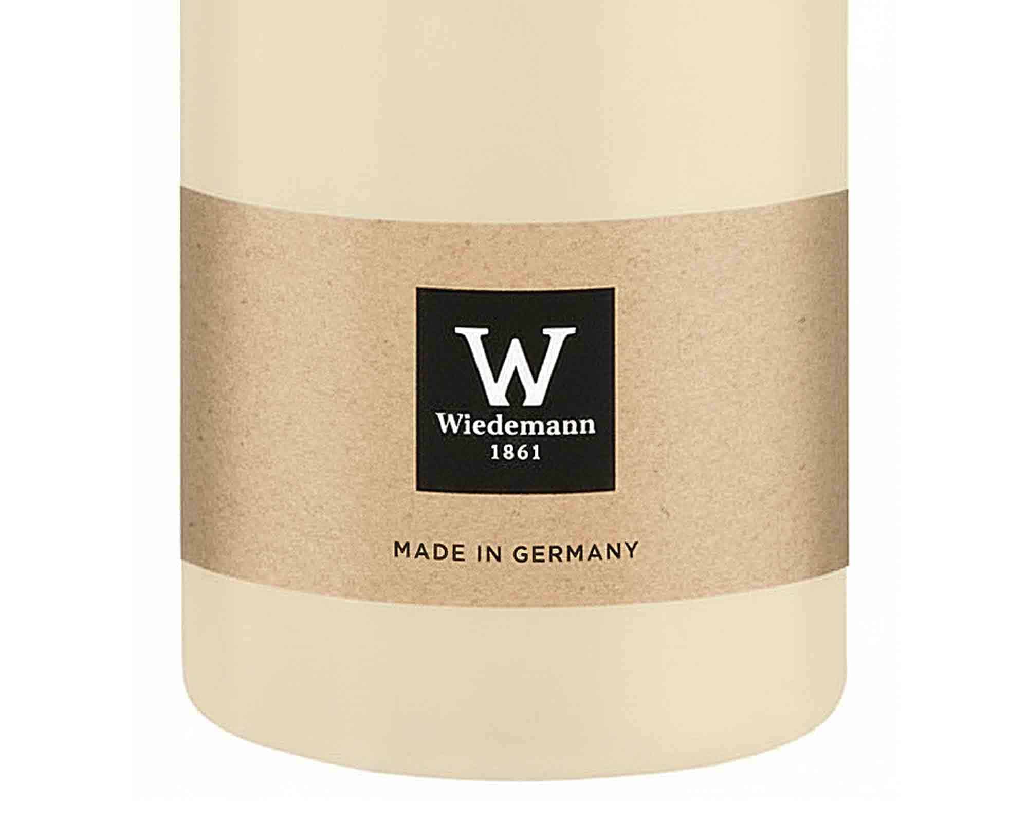 Candela a Testa Piatta a Immersione con Cellofan Panna D7x15cm in Cera - Wiedemann - immagine 2