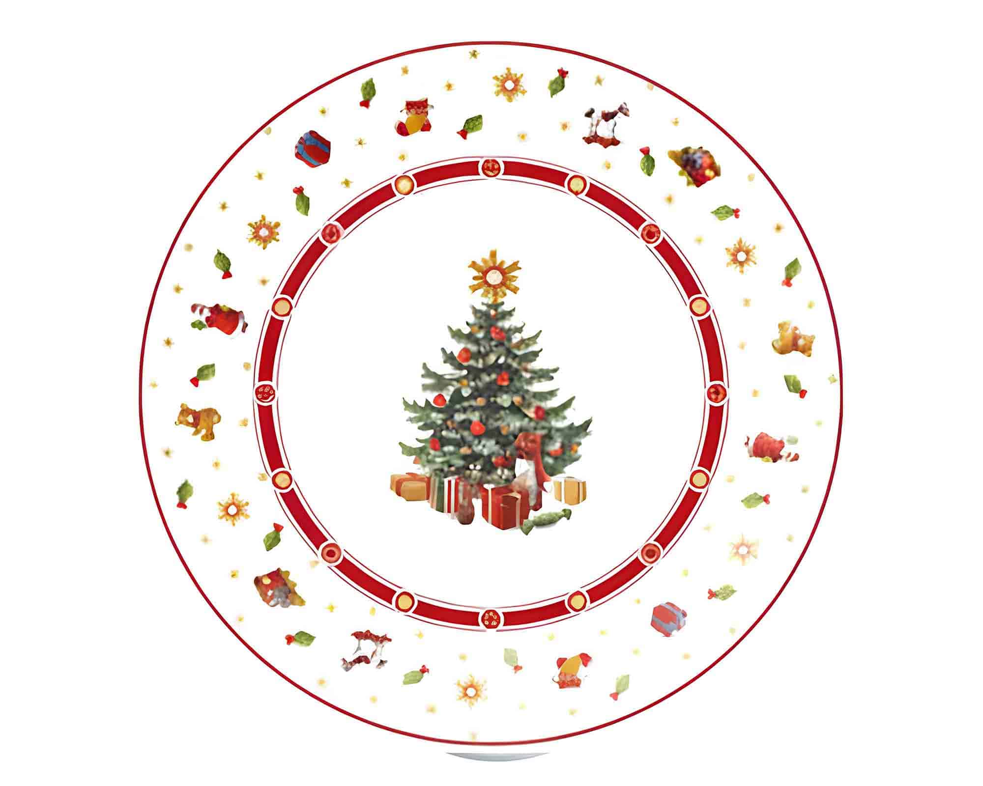 Alzata con Albero di Natale D32x8cm in Melamina - Arca - immagine 2