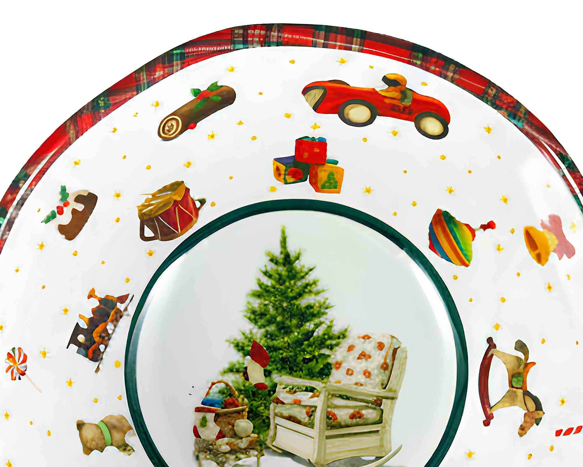 Ciotola con Decorazioni Natalizie D16cm in Melamina - Arca - immagine 3