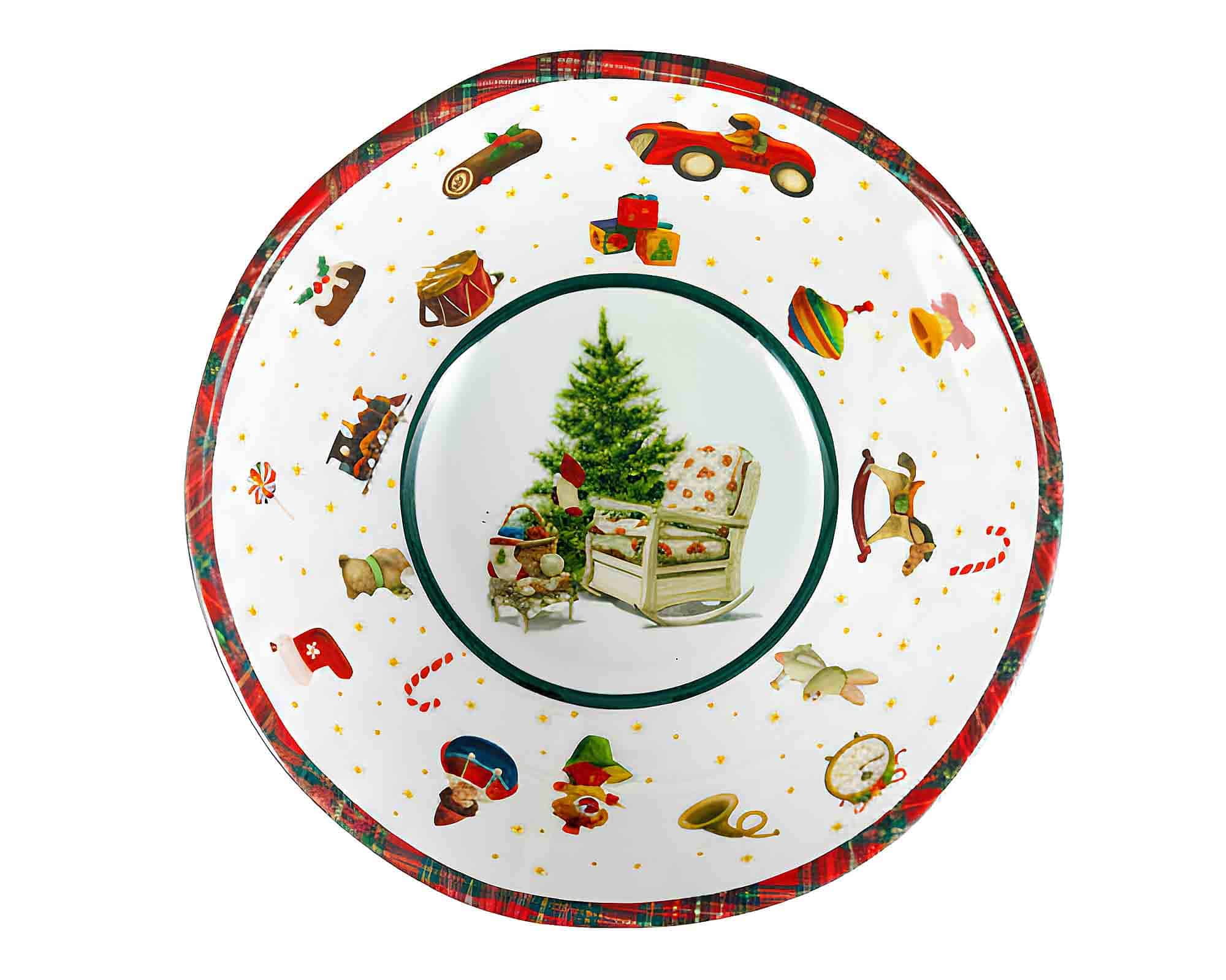 Ciotola con Decorazioni Natalizie D16cm in Melamina - Arca - immagine 2