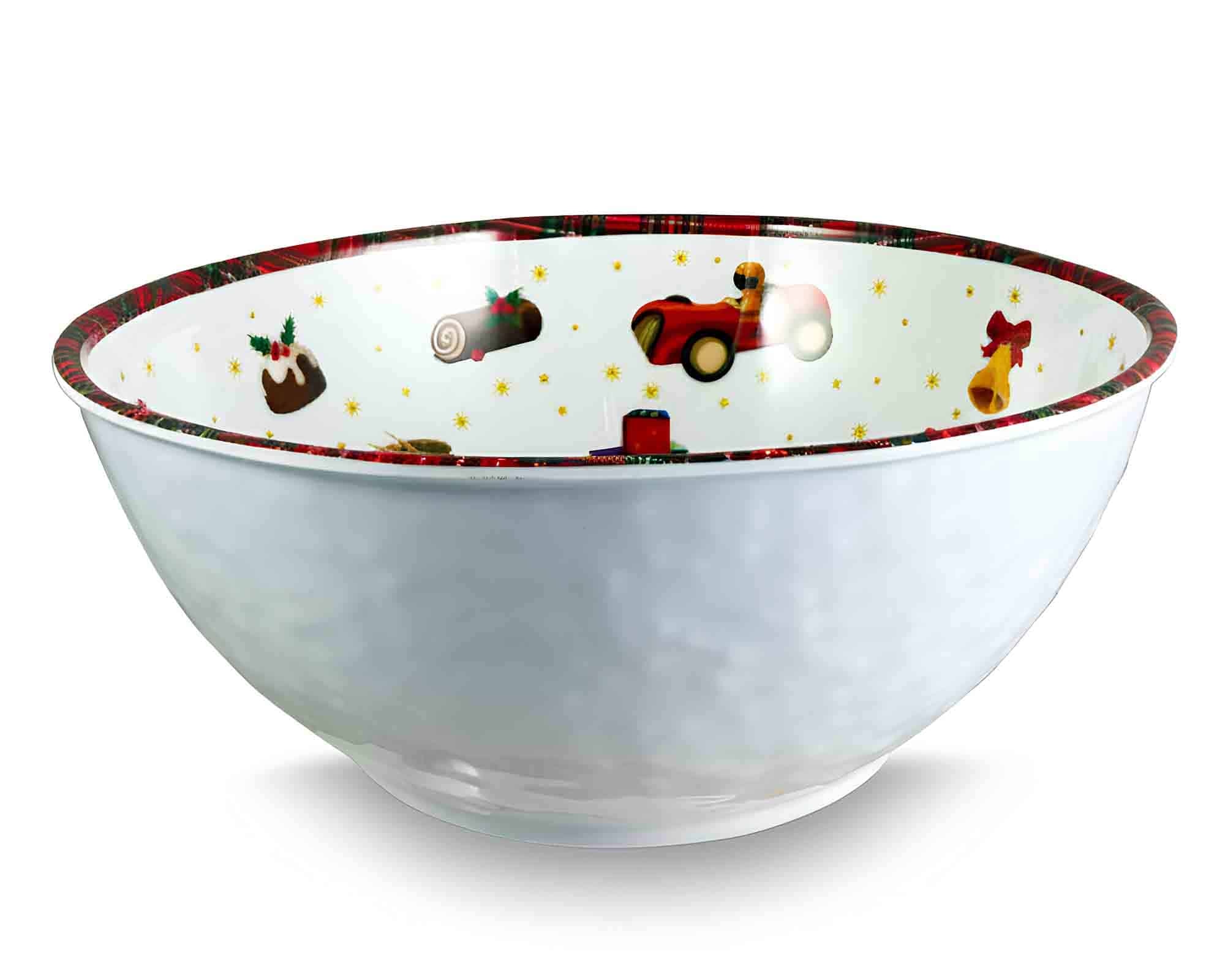 Ciotola con Decorazioni Natalizie D22cm in Melamina - Arca
