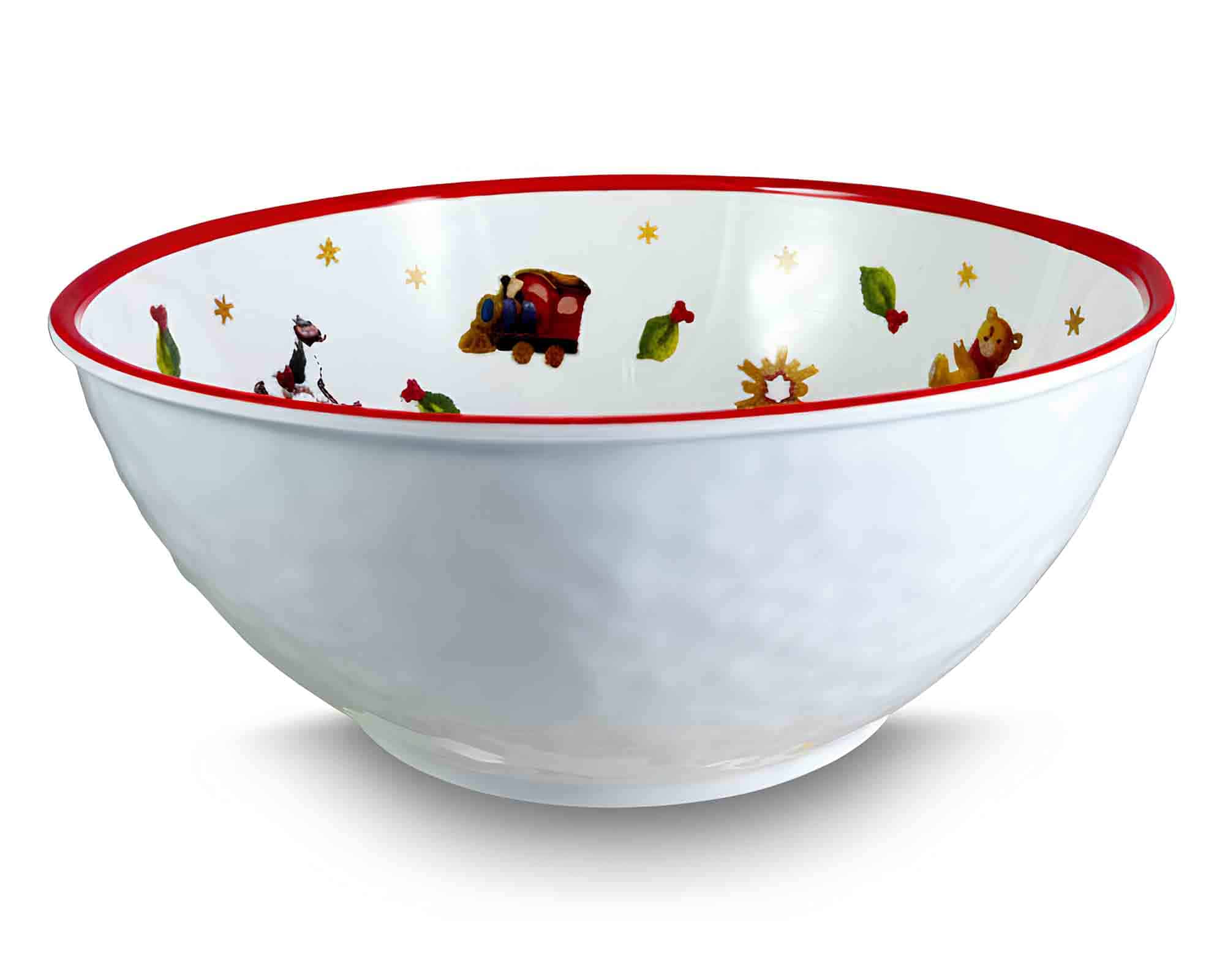 Ciotola con Decorazioni Natalizie D22cm in Melamina - Arca