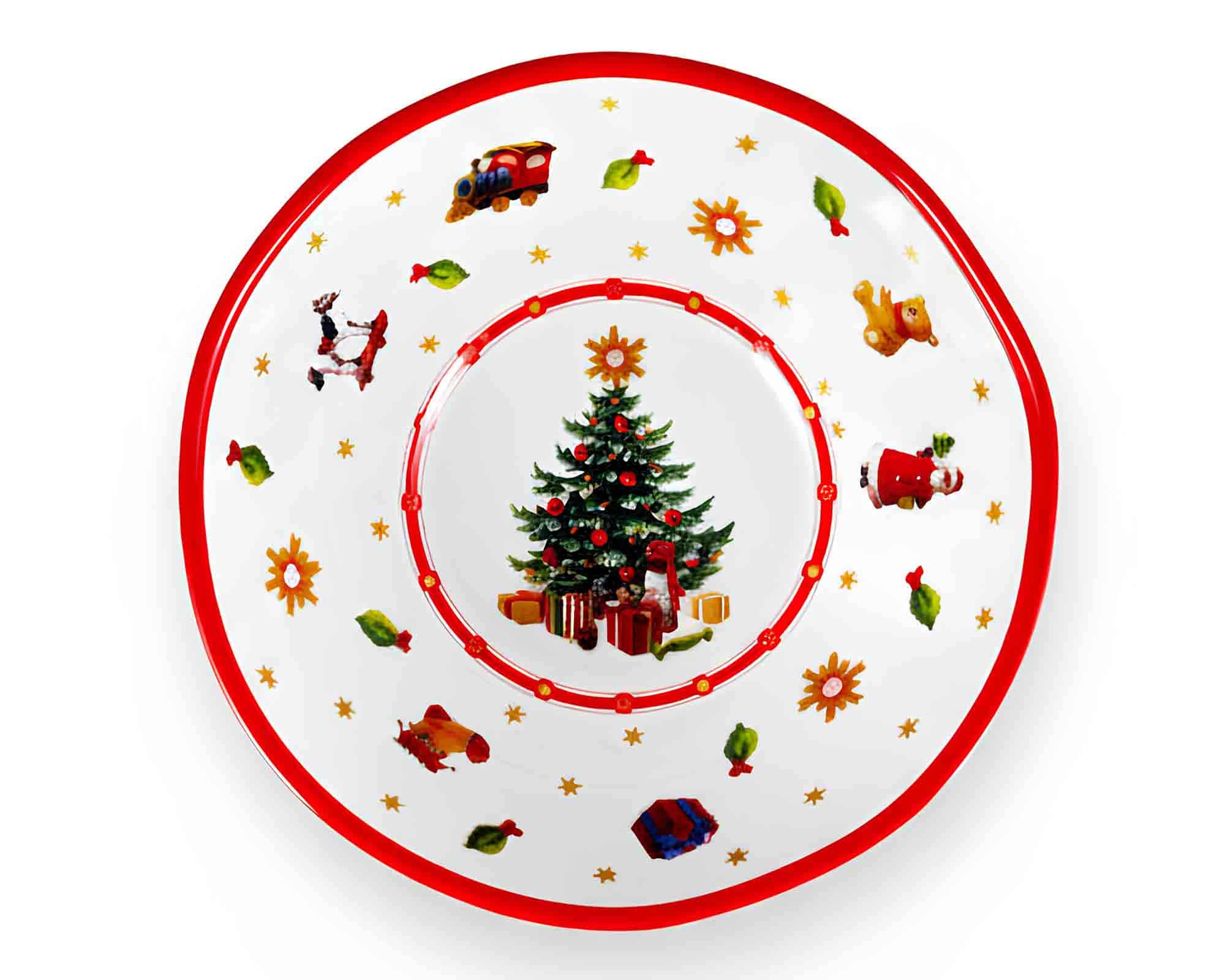 Ciotola con Decorazioni Natalizie D22cm in Melamina - Arca - immagine 2