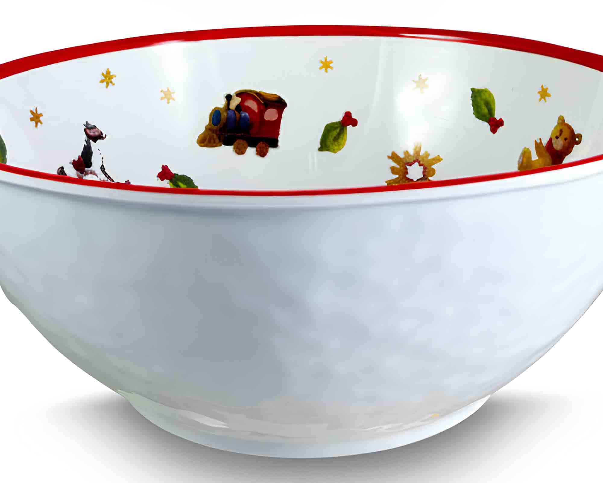 Ciotola con Decorazioni Natalizie D22cm in Melamina - Arca - immagine 3