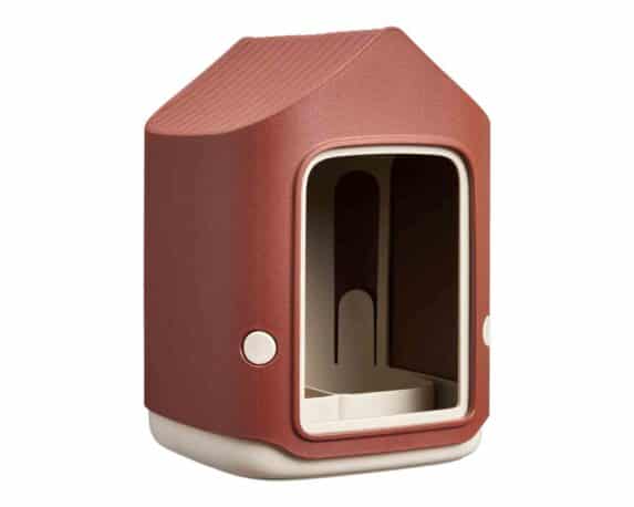 Casetta per Uccelli Tuscan Rosso 18x18x23cm in Plastica Riciclato – Elho