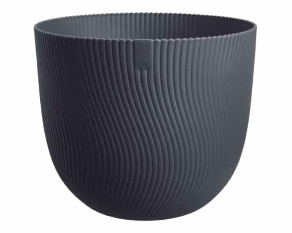 Cachepot Tondo Sereh Antracite D44x47cm in Plastica Riciclato – Elho